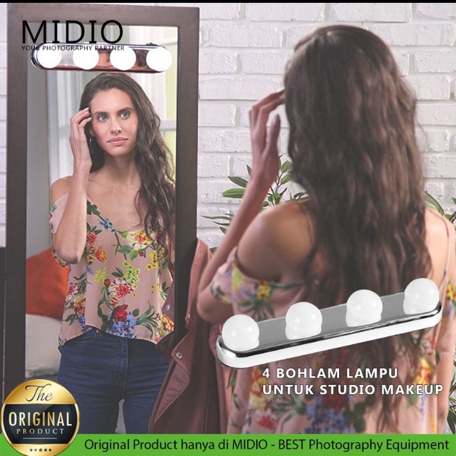 LAMPU LED UNTUK VLOG MAKEUP PORTABLE