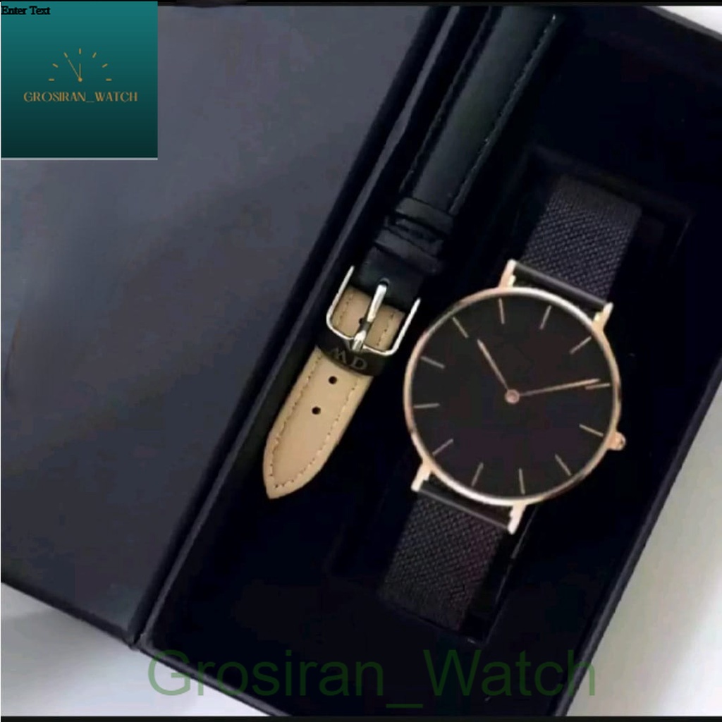 JAM TANGAN WANITA ELEGAN PREMIUM DE STRAP MAGNET SET FREE BOX +TALI CADANGAN [G_W]