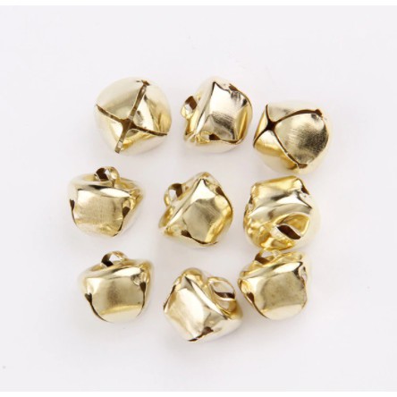 [6PCS] Lonceng Bell Kerincing Bulat Emas ANK / Cross Round Bells Gold