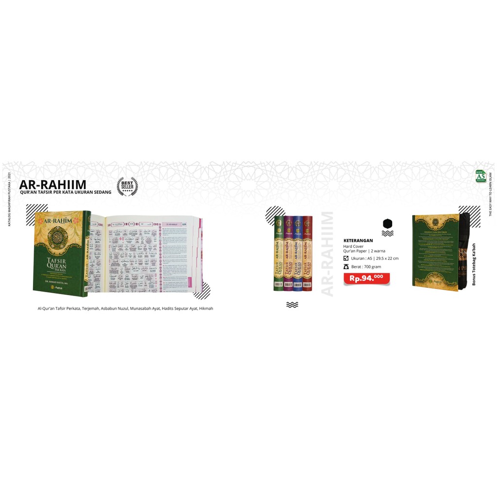 Al-Qur’an Ar-Rahim Tafsir Quran Perkata Terjemah Asbabun Nuzul A5