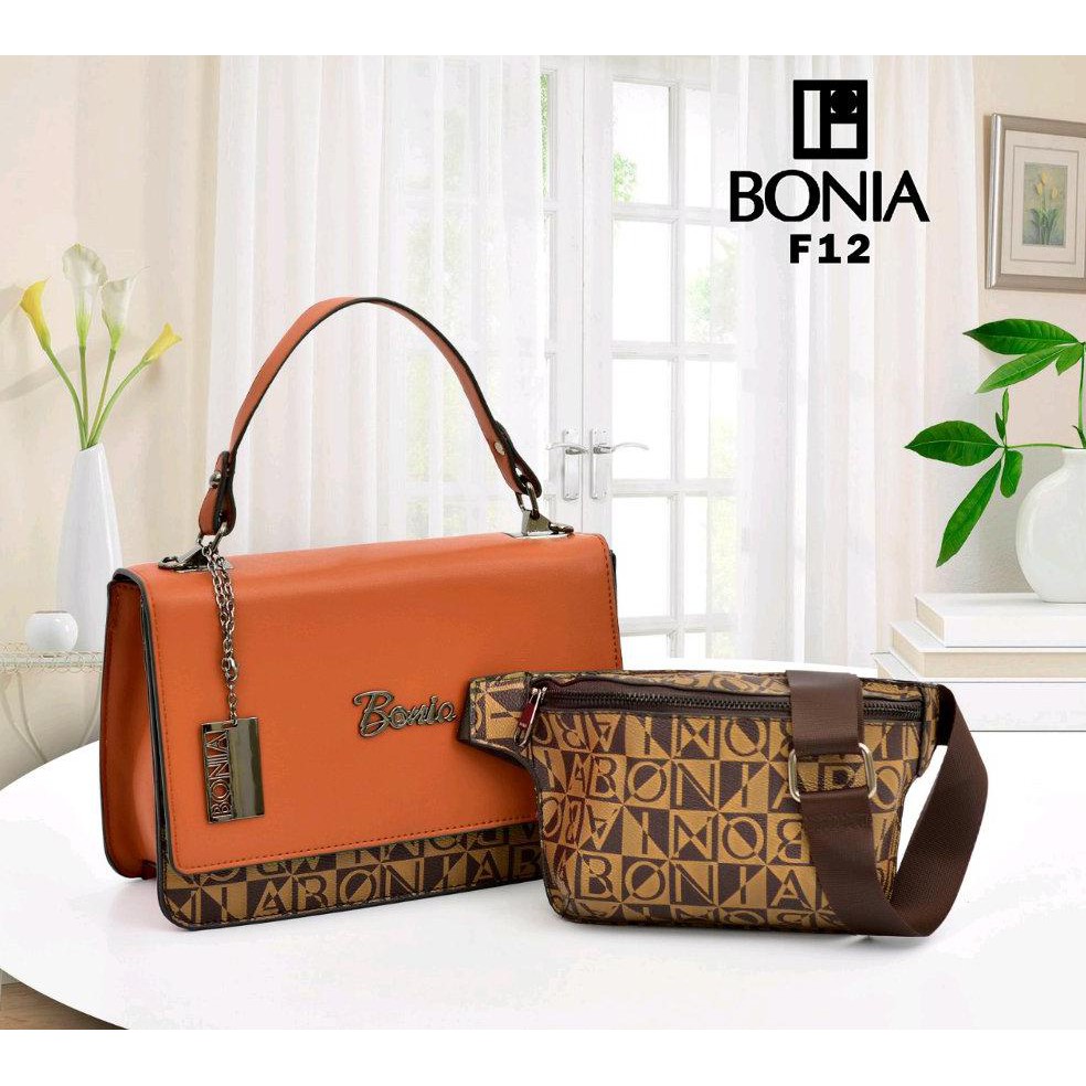 tas wanita Bonia handbag mewah branded import elegan fashion kerja new arrival set slingbag mini