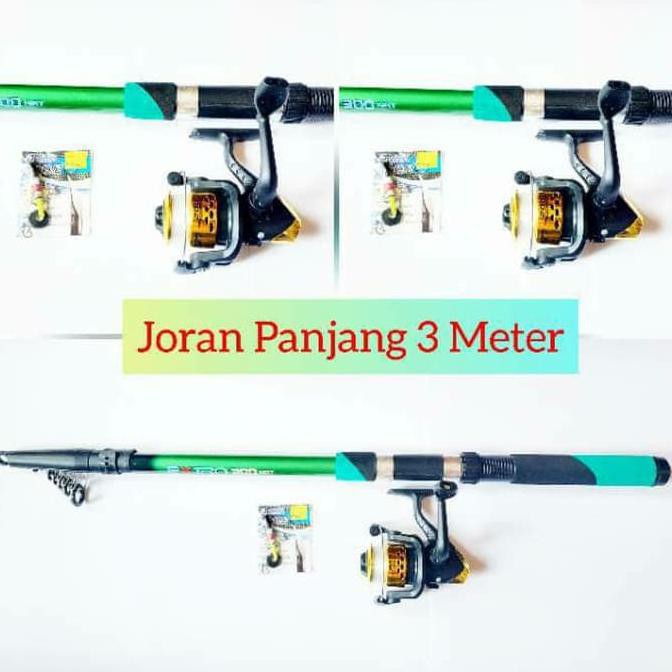 Set pancing 5 bearing joran panjang 3 meter