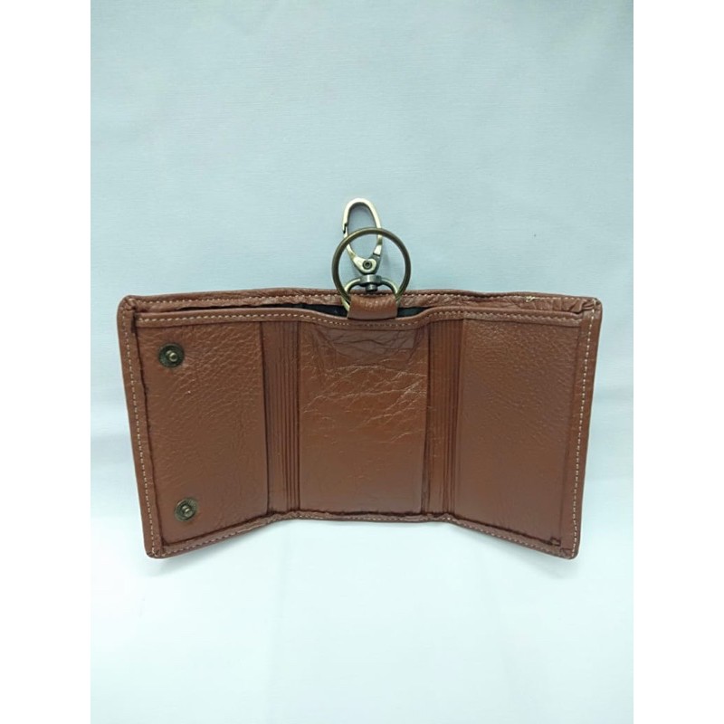GANTUNGAN KUNCI KULIT LIPAT 3 DOMPET KUNCI KULIT MOBIL DOMPET KUNCI MOTOR DOMPET KUNCI KULIT ASLI