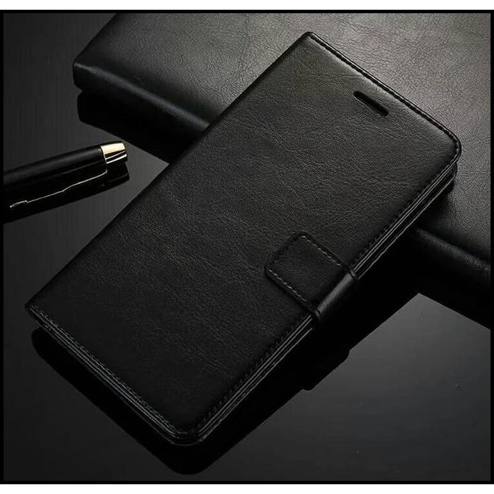 Flip Cover Handphone Flip Cover Oppo A37 Oppoa37 Wallet Leather Hitam
