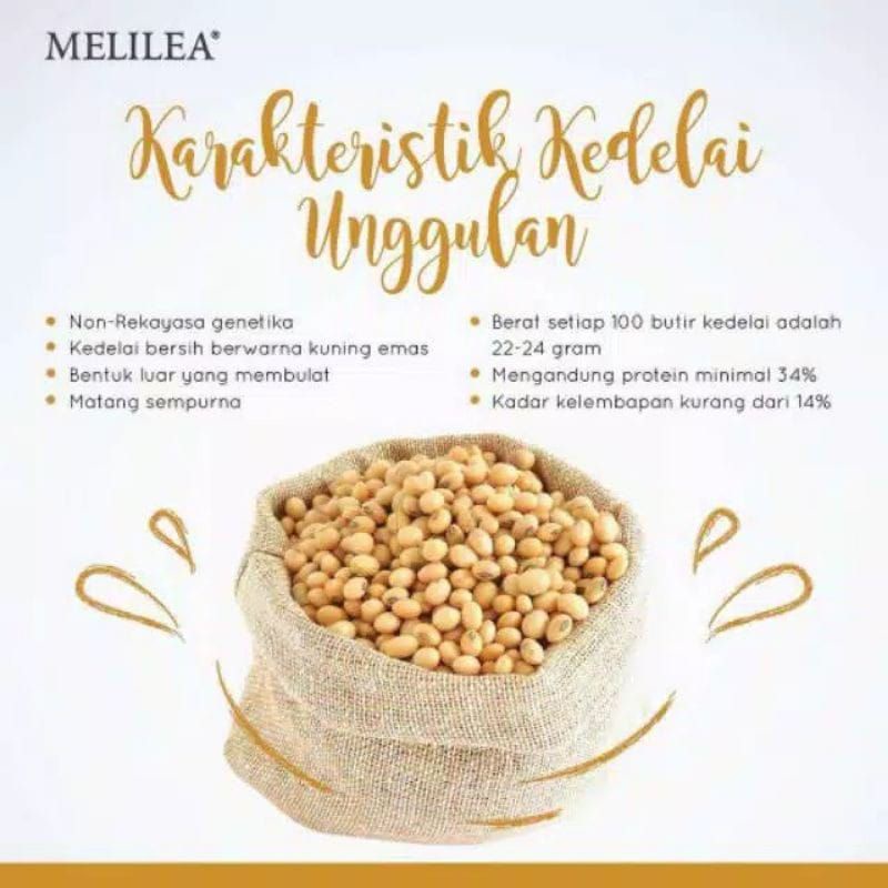 Soya Melilea Susu Kedelai Organik 500gr Kemasan Baru