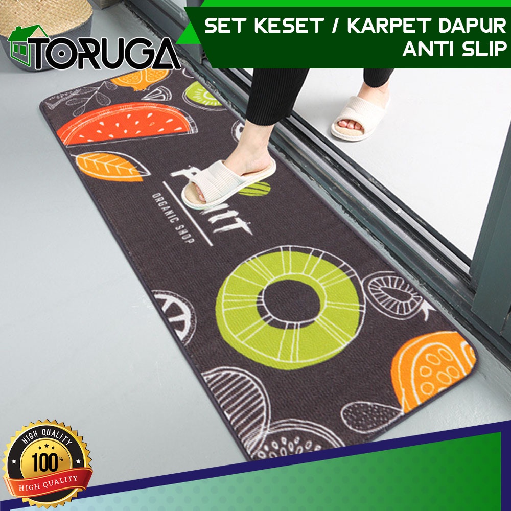 Karpet Keset Trendy Alas Kaki Dapur Pintu Kamar Ruangan Set Kitchen Anti Slip