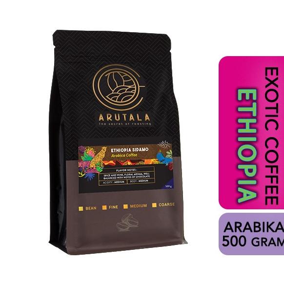 

[ COD ] ARUTALA Kopi Ethiopia Sidamo Arabica 500 Gram CUCI GUDANG Kode 959