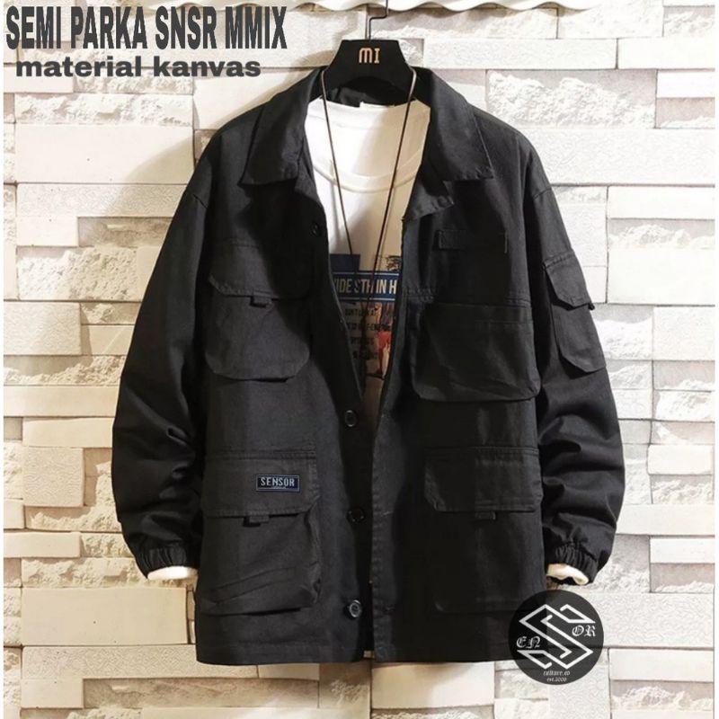 JAKET SEMI PARKA SNSR MMIX / JAKET TRUCKER PRIA ORIGINAL