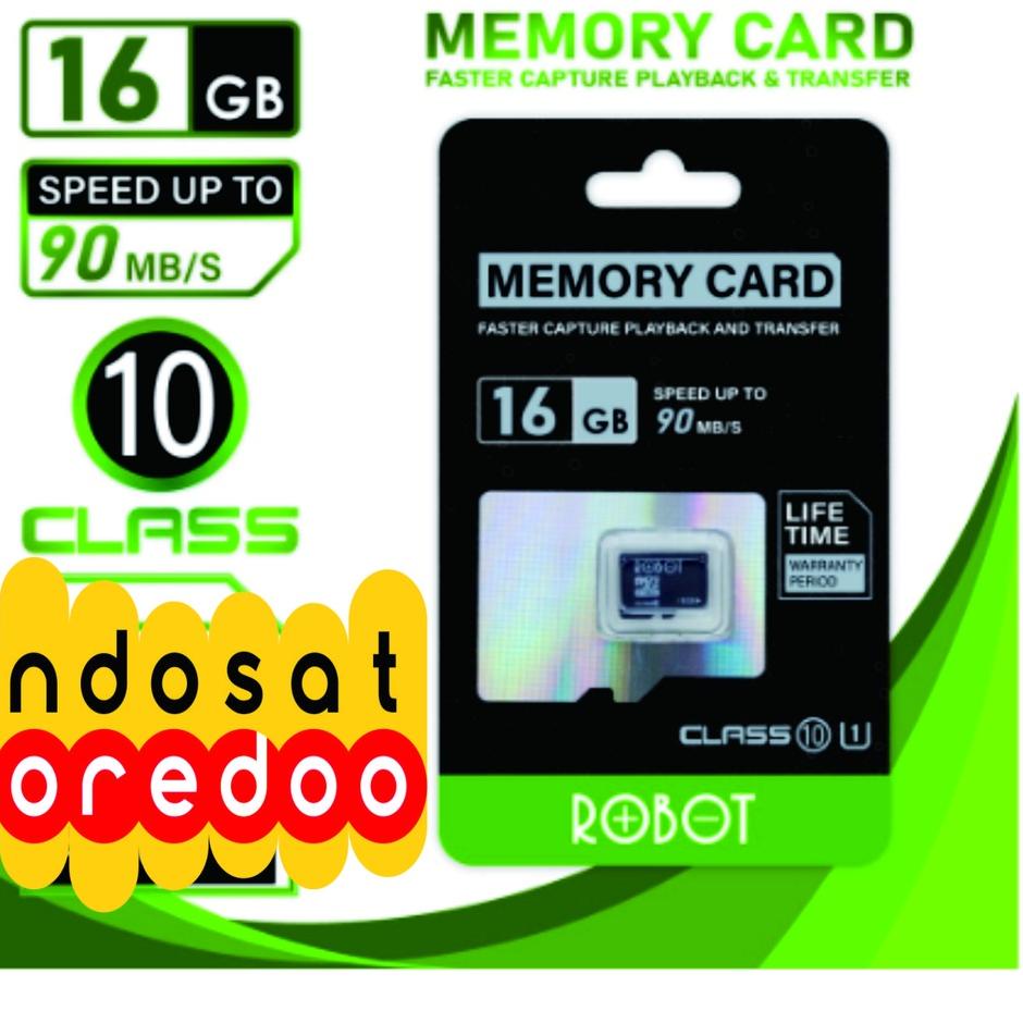 Langsung Beli (INDOSAT UNL) ROBOT STORAGE MICRO SD 4GB/16GB/32GB CLASS 6 TF CARD WITH PACKAGE