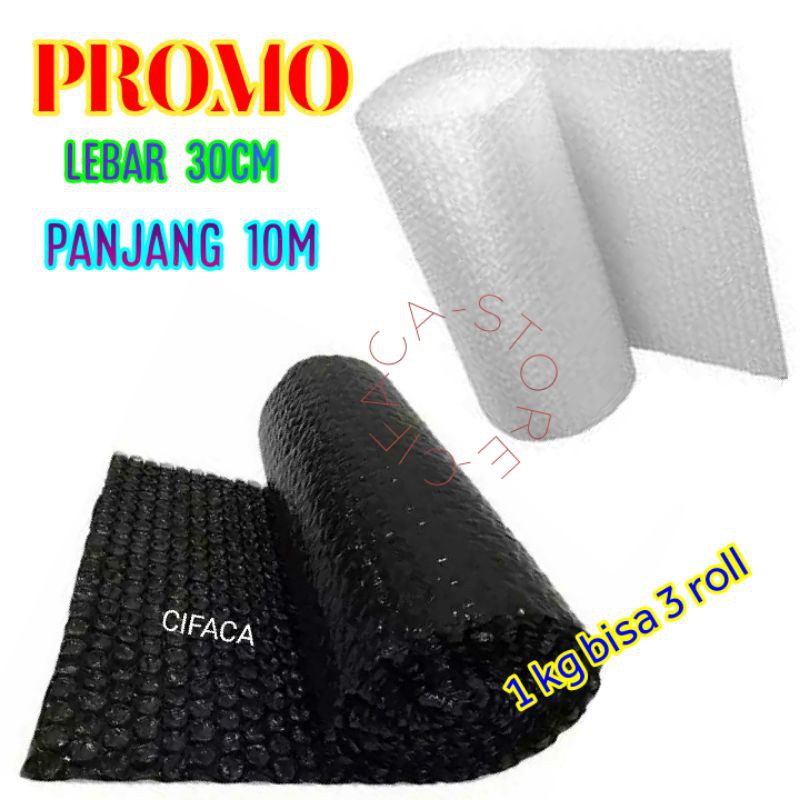 

bubble wrap 30cmX10 meter/plastik packing/pelindung paket murah/semarang