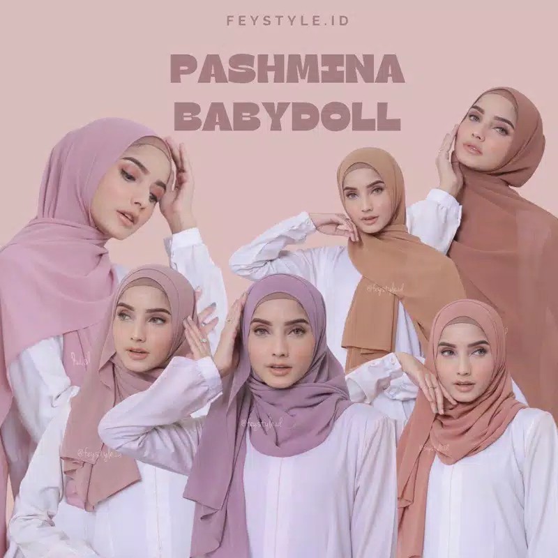 Pashmina Ceruty Babydoll Premium / Pashmina / Hijab Pashmina / Jilbab Pashmina / Pashmina ceruti