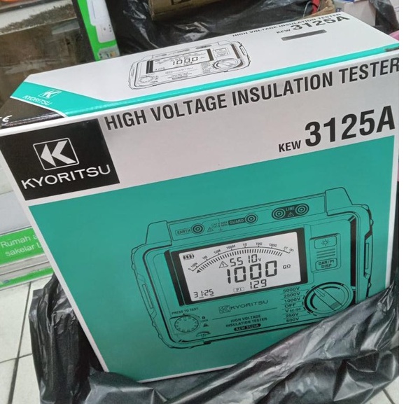 Jual Kyoritsu 3125A High Voltage Insulation Tester Megger 5KV 5000V
