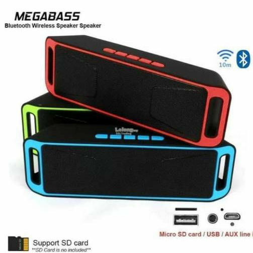 Speaker Bluetooth A2DP SC208 / Speaker Stereo Mega Bass