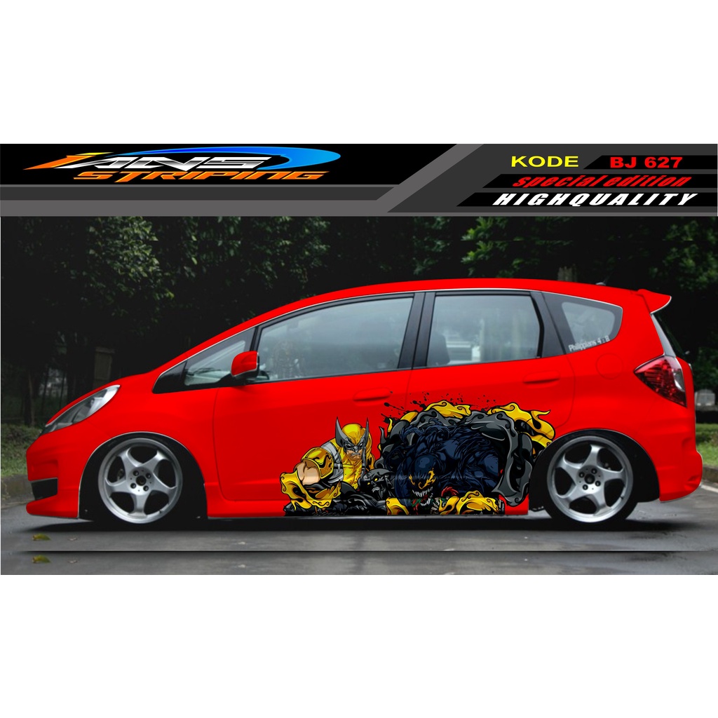 DECAL STICKER MOBIL JAZZ BRIO AVANZA SIGRA YARIS / STIKER VARIASI MOBIL / MODIF STICKER MOBIL 627