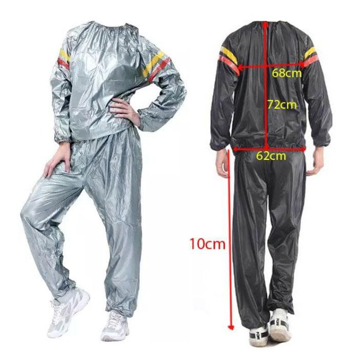 Unistar Sauna Suit Unisex Stelan Sport Baju Pembakar Lemak Jaket Sliming Suit Memudahkan Olahraga