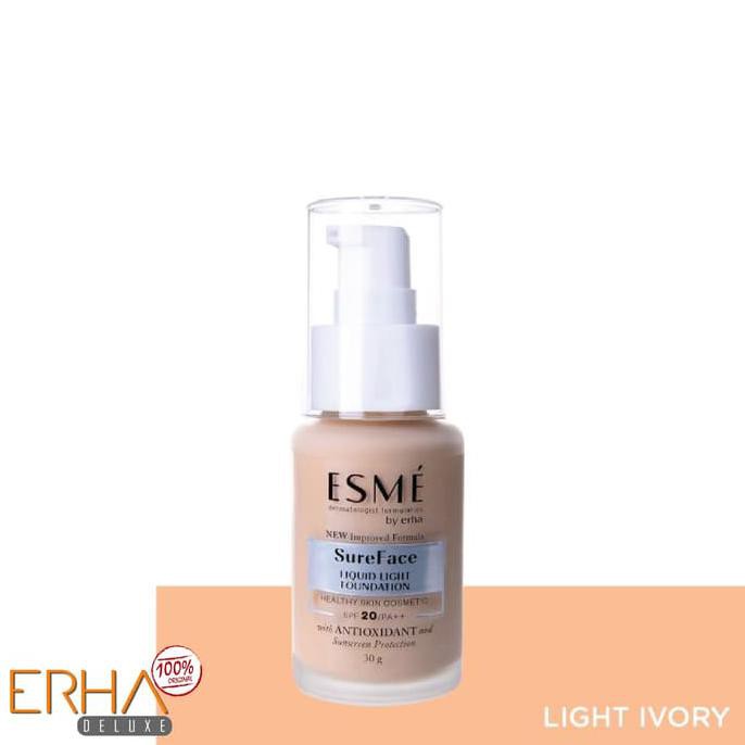 ESME SUREFACE LIQUID FOUNDATION by ERHA, ALAS BEDAK - LIGHT IVORY