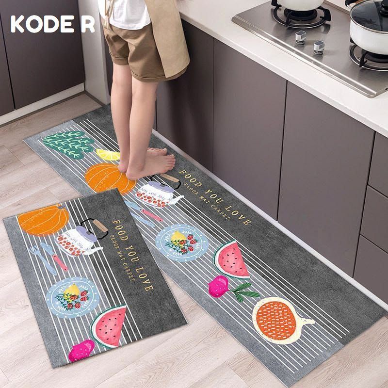 keset 2in1 Import Anti Slip keset Dapur dan kamar murah Higt Quality S2