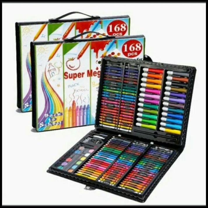 

Crayon Art Set 168 Pcs Mewarnai Komplit Koper Besar