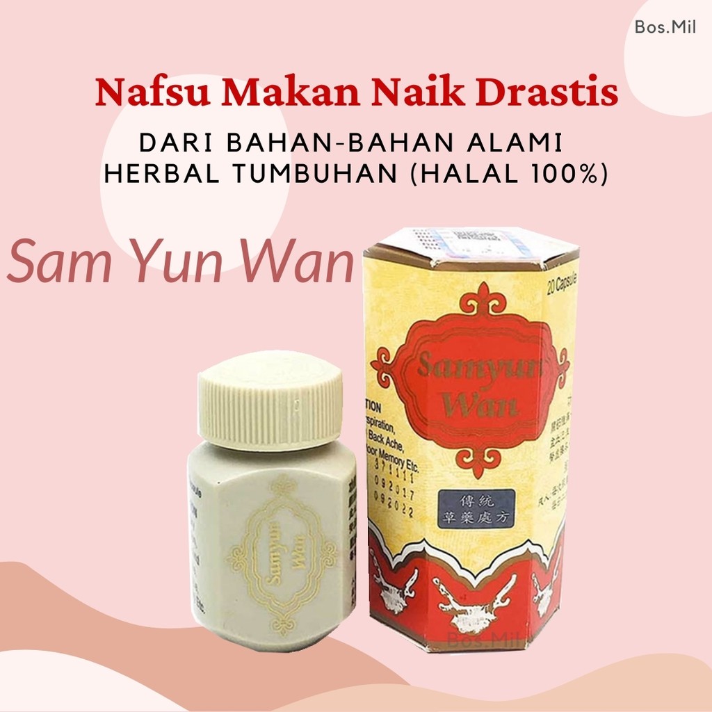 (BPOM) Sam yun wan wisdom obat gemuk Samyunwan - Sam Yun Wan Wisdom sam yun wan asli wisdom