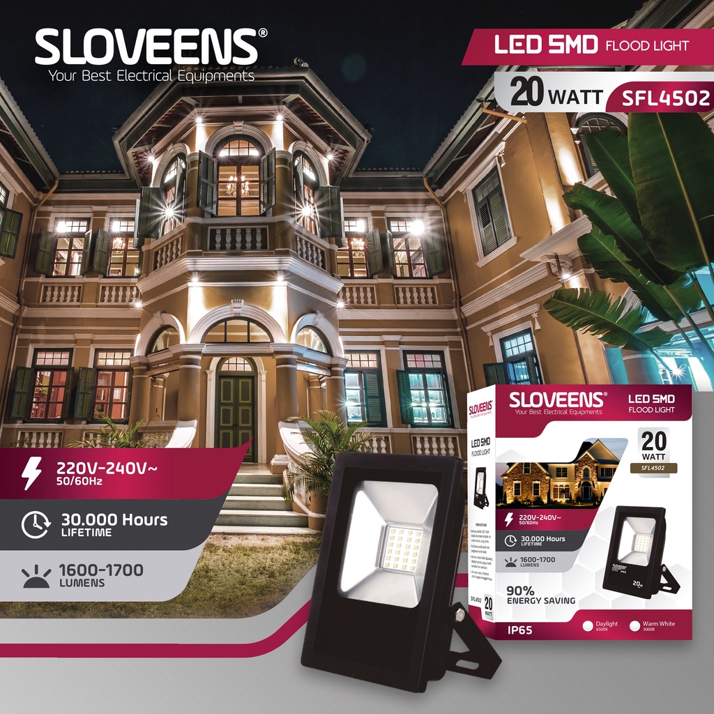 &quot;MULAI DARI 20RB &quot; LAMPU SOROT / TEMBAK LED OUTDOOR ANTI PANAS DAN HUJAN MERK SLOVEENS ORIGINAL IMPORT BER SNI RESMI! 10WATT-400WATT CAHAYA PUTIH&amp;KUNING FREE ONGKIR