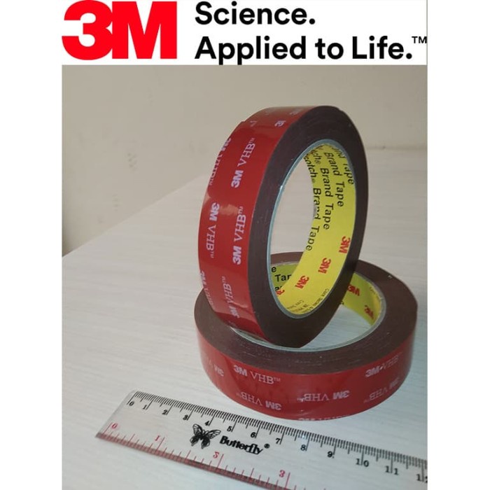 

PEREKAT-PENGIKAT- DOUBLE TAPE 3M VHB 24MM X 4,5M -PENGIKAT-PEREKAT.