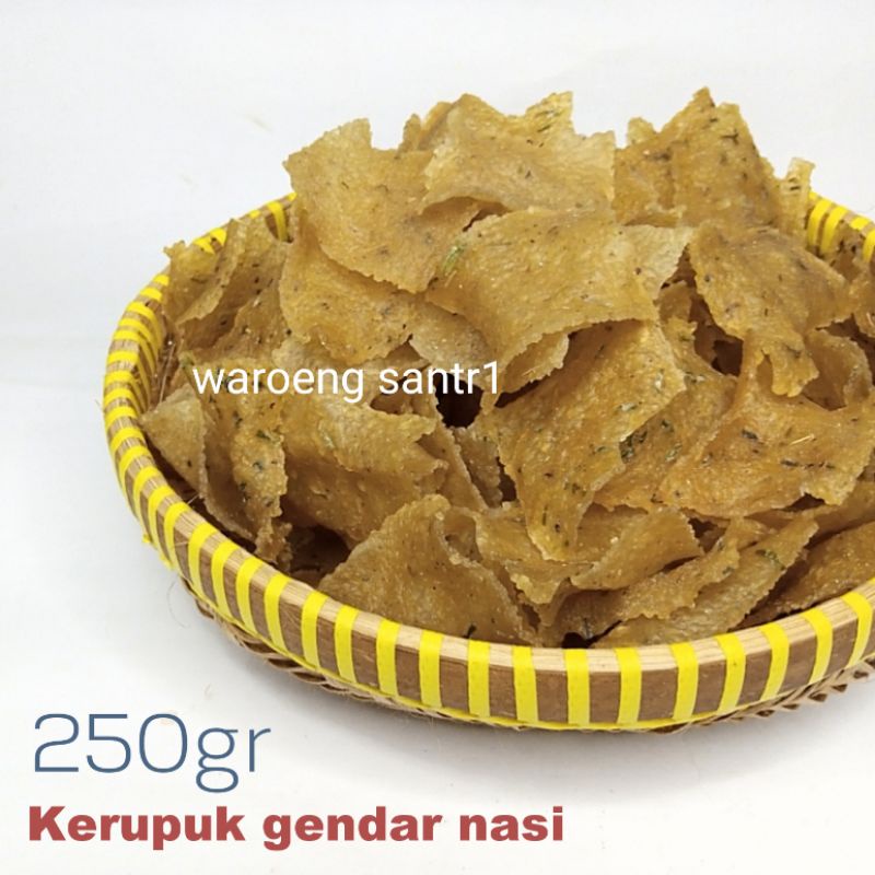 

Krupuk kerupuk gendar legendar nasi mentah gurih nagih 250gram