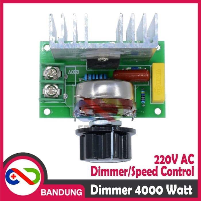 SCR 220V AC 4000W DIMMER SPEED CONTROLLER MOTOR LAMPU BOR GERINDA SLEP