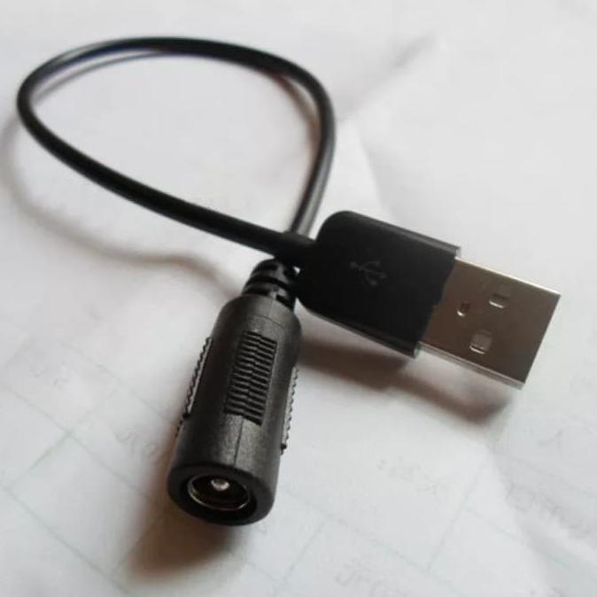 Hemat Kabel Usb Male To Dc Female / Kabel Adaptor Lampu Dc Ke Powerbank Usb Bergaransi