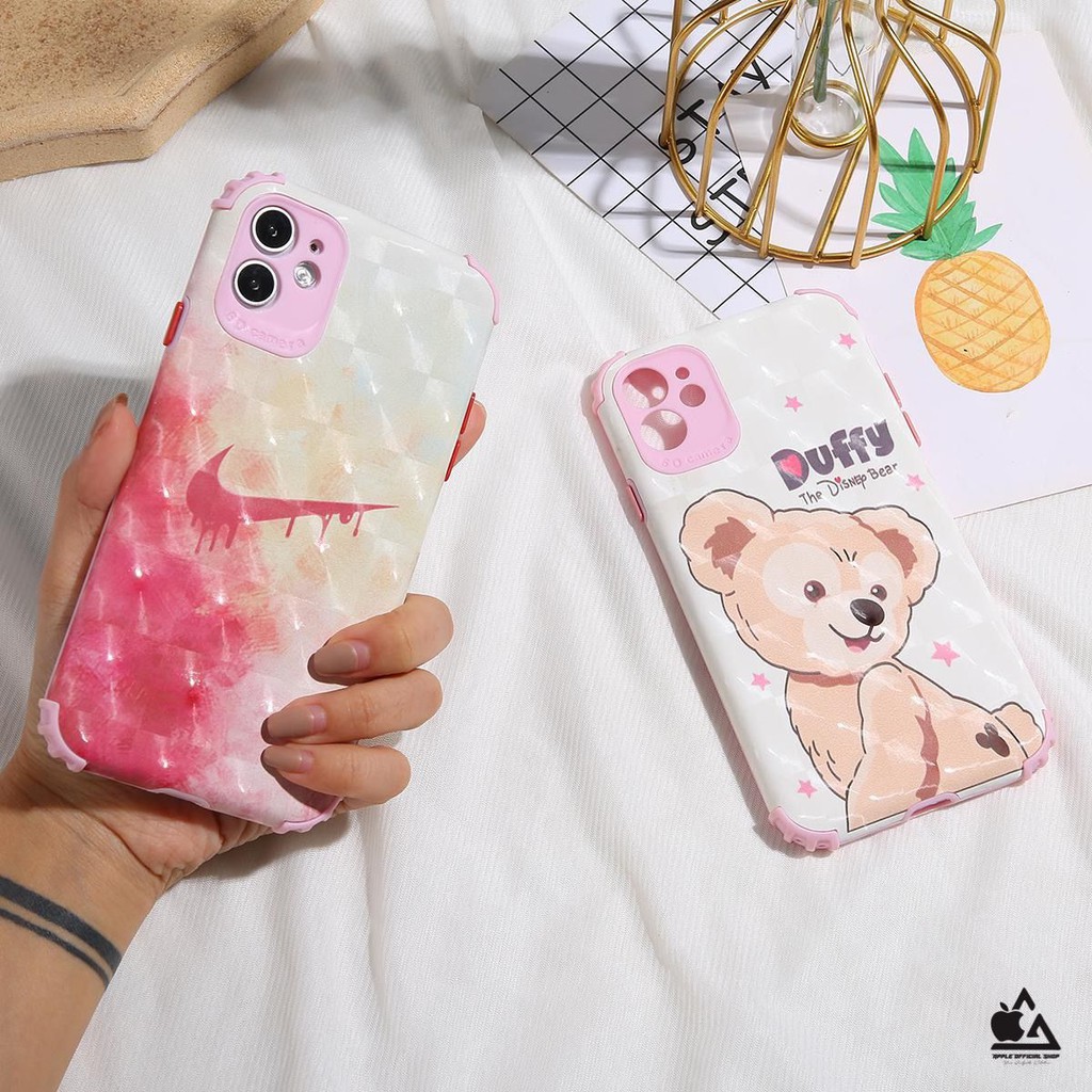 Soft Case Motif Lucu 3D iPhone 6 6+ 8 8+ 11 12 SAMSUNG A52 A72 OPPO RENO 5 5F REDMI NOTE 10 10PRO 9 Kaws Bear Pelindung Kamera Softcase Silikon Jelly Clear Cover