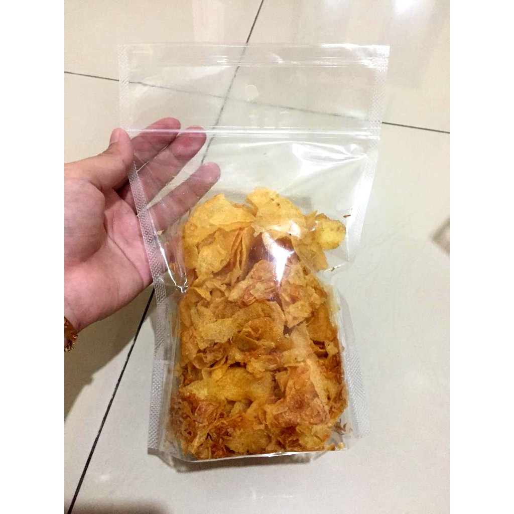 

Keripik Kentang Ebi 140 Gram Bawang Goreng Plastik Cemilan Makanan Ringan Kripik Premium Jajanan Homemade Murah Varian Asin Pedas