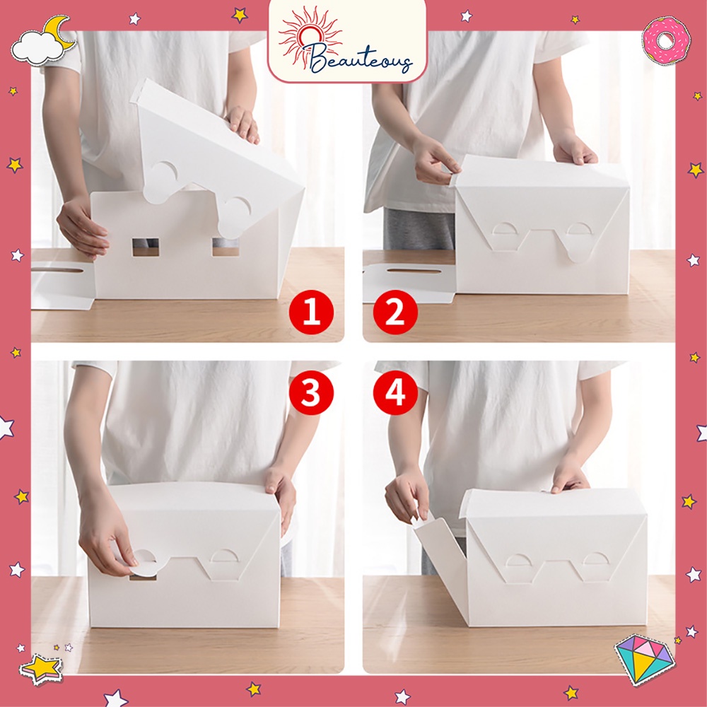 Box Lipat Kotak Foldable Desktop Serbaguna Anti Air Tempat Kosmetik Skincare Buku File