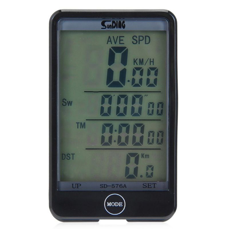 SunDing Speedometer Sepeda Touch LCD - SD-576A - Black