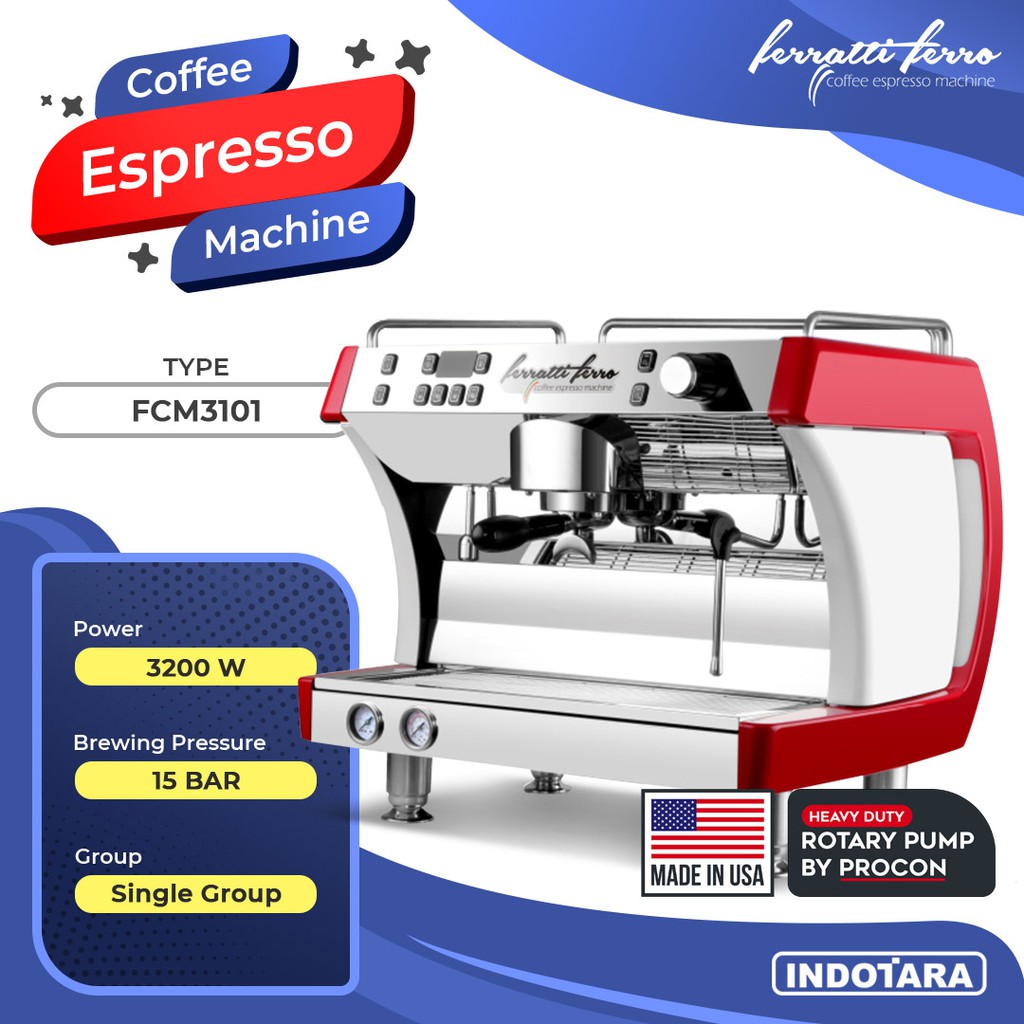 Mesin Kopi Ferratti Ferro Espresso Machine/ Coffee Maker FCM3101