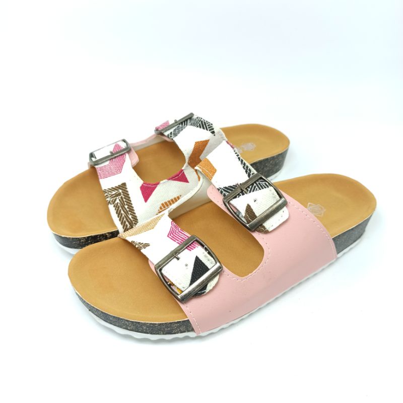 Sandal Birken Wanita Sendal Slide Slop Motif Andis AF15