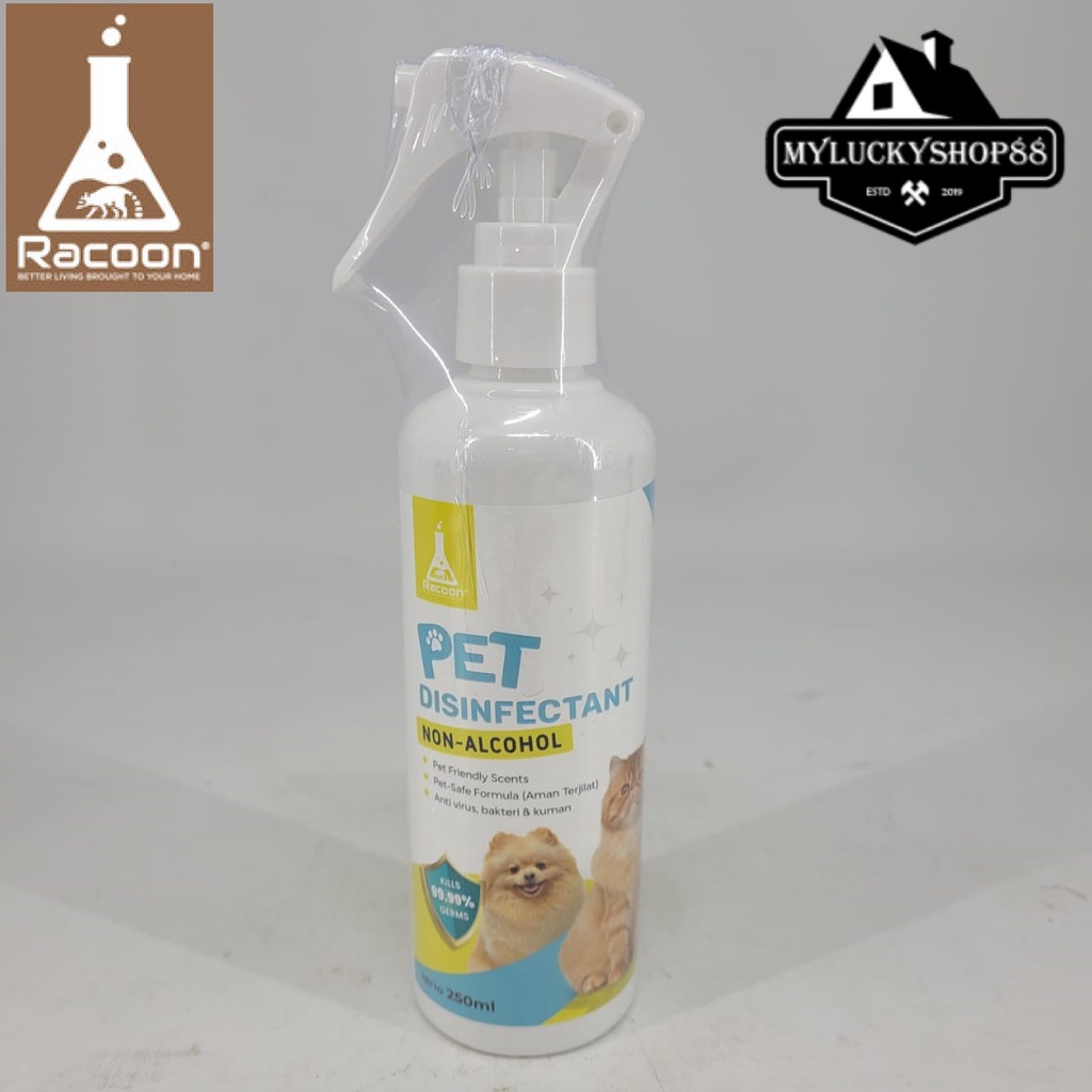 Racoon Pet Disinfectant Alcohol Free Disinfektan Hewan Anjing Kucing