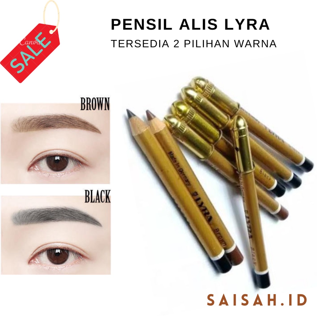 Pensil alis lyra/Pensil alis coklat/Pensil alis hitam/Pensil alis halus/Pensil alis bagus