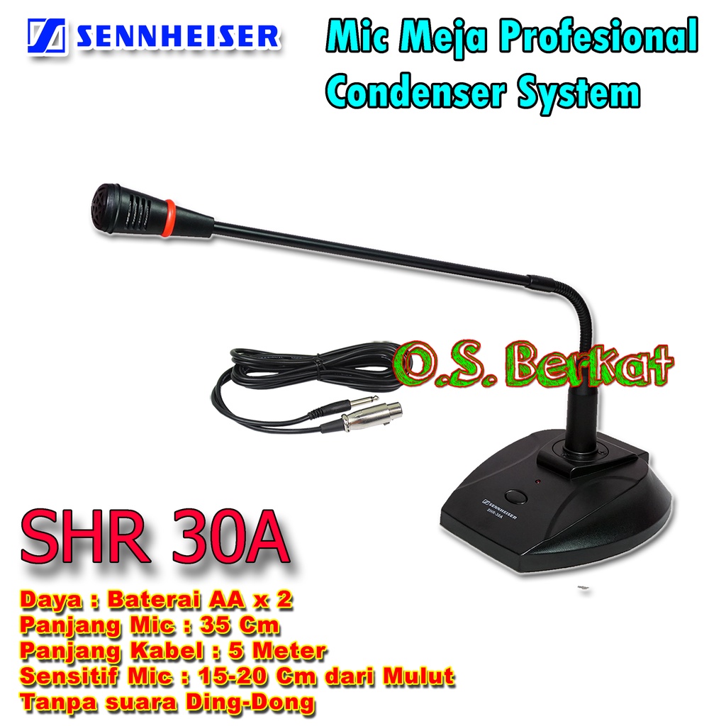 Mic Podium SHR 30A / Mic Meja Condensor SHR - 30A / Mic Meja Condenser SHR-30A / Mic Imam