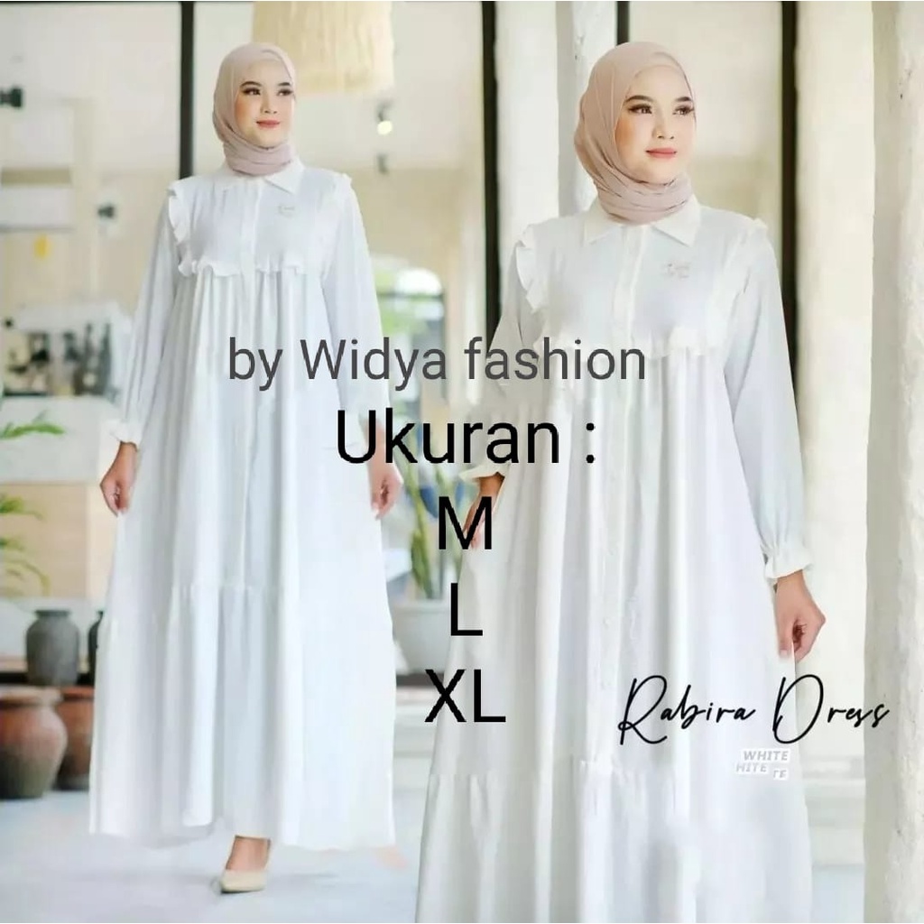 Rabira Dress Gamis Crinkle Airflow Premium / Dress Wanita Terbaru / Gamis Wanita Muslim Pesta Lebaran / Long Dress / Dress Maxi Pesata Kondangan /  Gamis Midi Crinkle Airflow Premium Tunik Midi