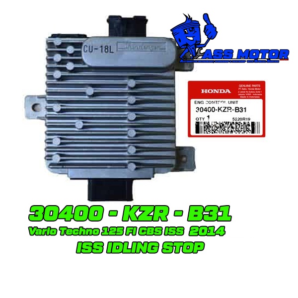 ECU Vario 125 OLD 2014 CBS ISS IDLING STOP KZRM B31 30400-KZR-B31 ECU KZRM B31 ECU VARIO 125 ISS CBS