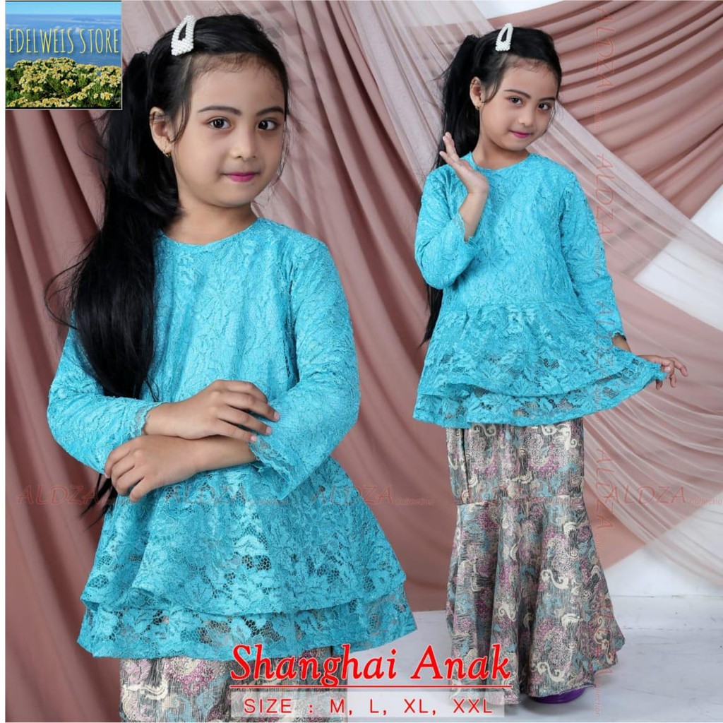 Stelan Kebaya Anak / Stelan Kebaya Brokat Anak Modern