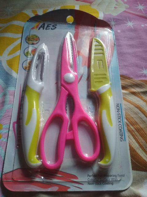 Pisau Set 3 Jenis Talenan Bukaan Kaleng Dan Filler Serba Guna