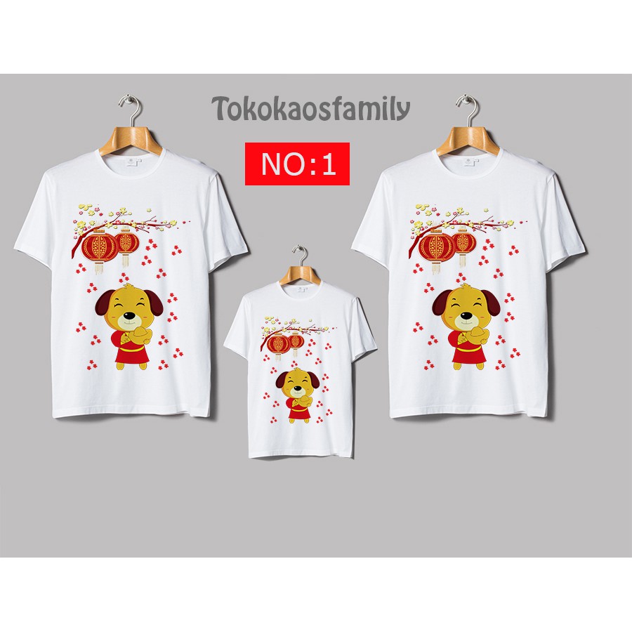 TOP PRODUCTKaos Couple Keluarga Set Family TeeFoot PrintRaglan