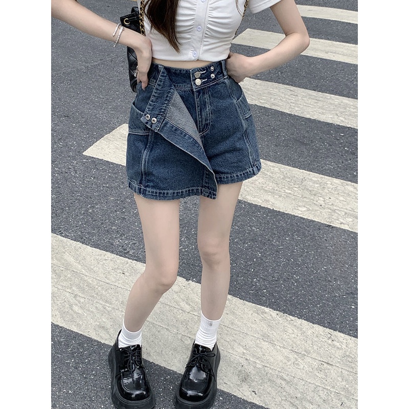 DYA369 Rok Jeans Pendek Desa/Rok Jeans nita Kancing Depan2025/Rok Jeans nita Import/Rok Jeans