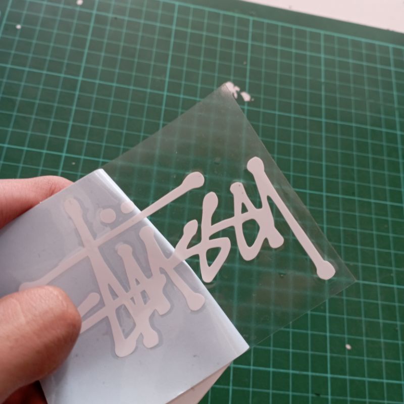 Sticker Cutting Stussy