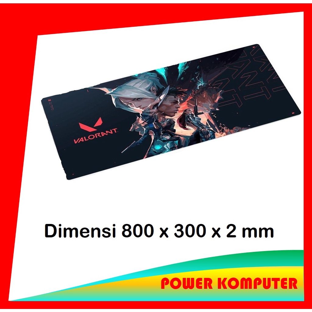 Mouse pad Valorant gaming Mouse pad ukuran Besar Gaming Mouse Mousepad Mousepad Gaming Panjang Valorant Gaming Mouse pad  Mousepad Gaming Besar Desk Mat Motif VALORANT 300 x 800 mm