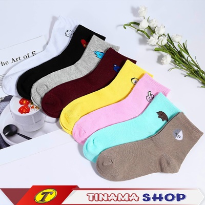 KAOS KAKI KARAKTER BTS / KAOS KAKI PANJANG / KAOS KAKI WANITA PANJANG