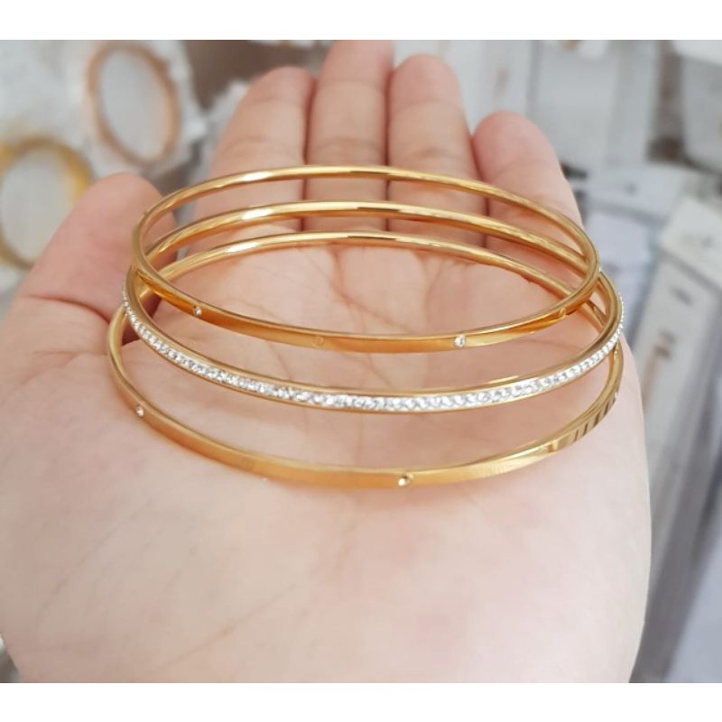 Gelang Keroncong Titanium Mix Mata