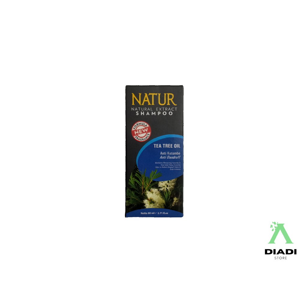 NATUR Shampoo Tea Tree Oil 80ml - shampoo tea tree oil