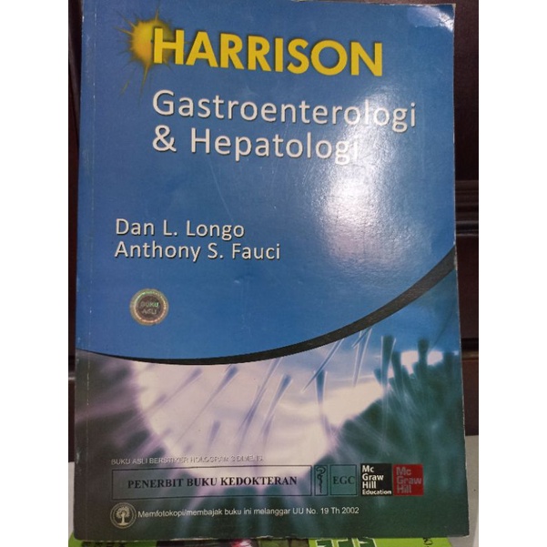ORI & NEW: HARRISON GASTROENTEROLOGI & HEPATOLOGI, DAN L. LONGO, EGC
