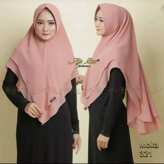 Jilbab Premium Ajezas Moka